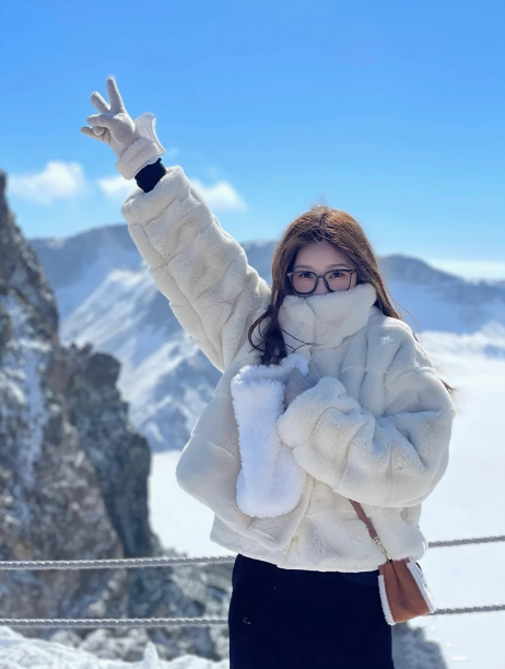 winter faux fur coat