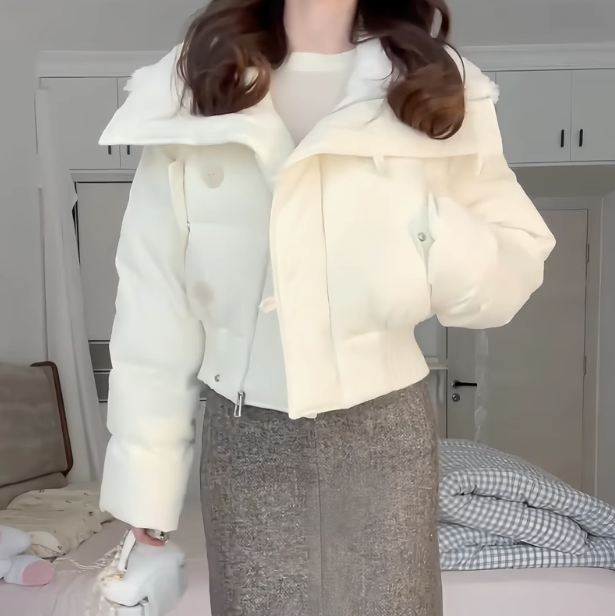 cropped cotton jacket